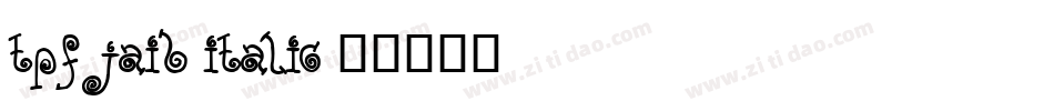 TPF Jaib Italic字体转换